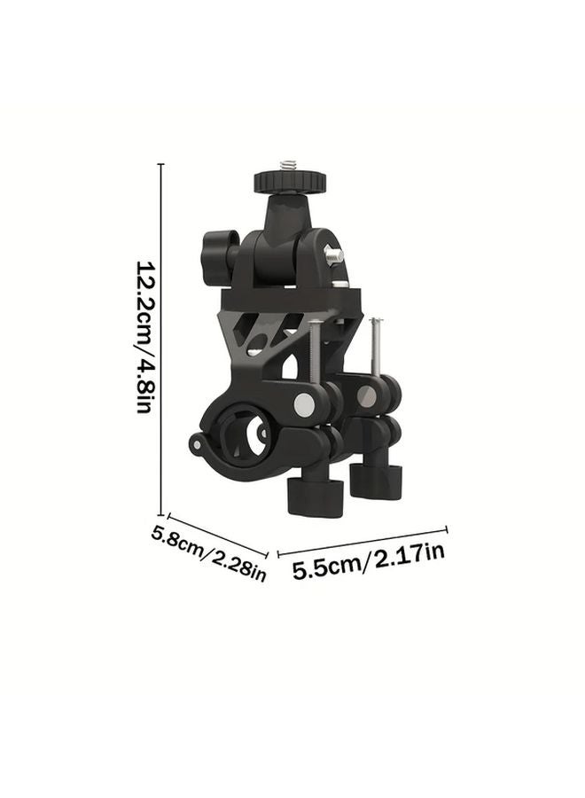 Black Bike Seat Post Mount for Insta360 X3 X4 X5 DJI Action 4 5 Pro Cameras Anti Shake Holder - Image 3