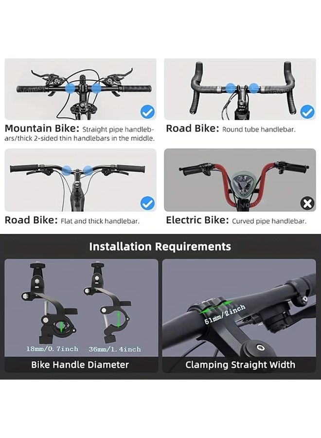 Black Bike Seat Post Mount for Insta360 X3 X4 X5 DJI Action 4 5 Pro Cameras Anti Shake Holder - Image 4