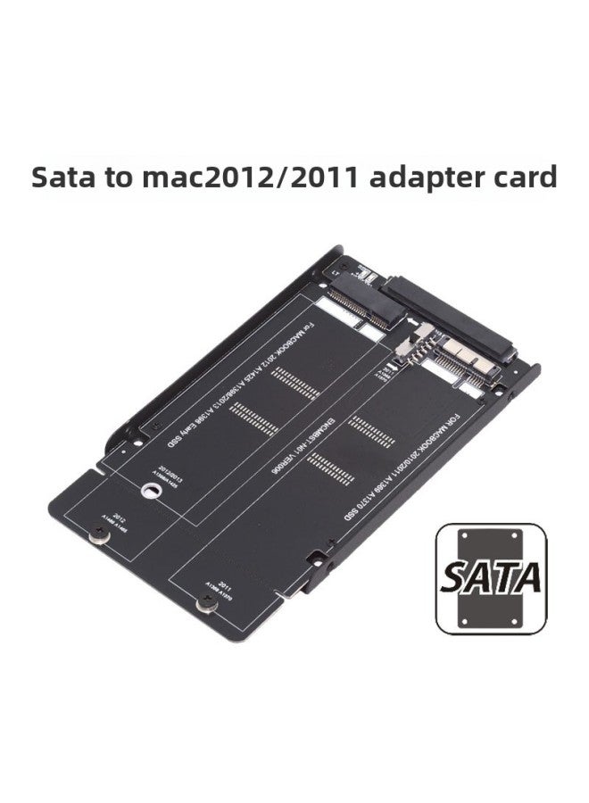 Applicable To MACBOOK 2010 2011 2012 12+6 17+7p To SATA Solid State Adapter Card SA-072-Color:Black - Image 2