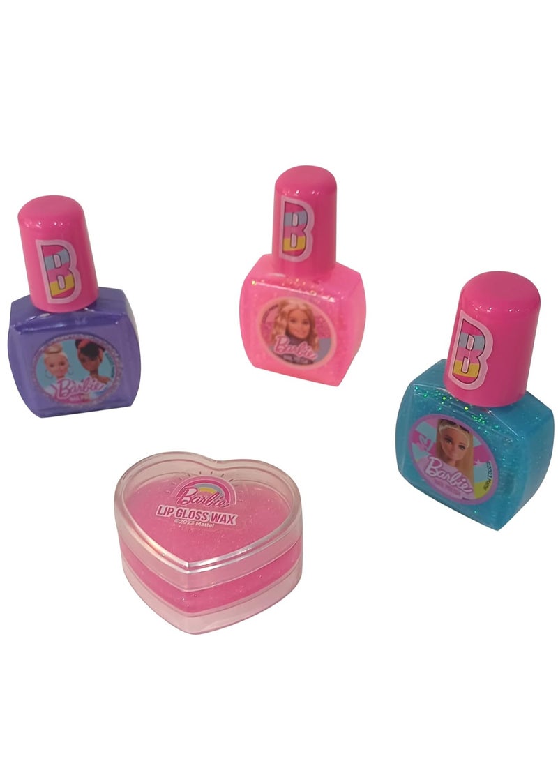 Barbie طقم مكياج باربي مع حقيبة PVC - Image 2