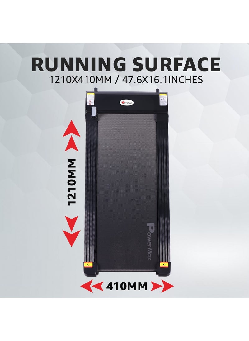 PowerMax Fitness TD-N1 (4HP) Motorised Treadmill for Home [Speed:12kmph, Max User Weight:90kg, Foldable, 12 Workout Programs, Spax App] Free Installation Assistance & Demo - pzsku/Z892D0A311DB783821688Z/45/_/1718890510/e03a69d2-7c43-4f53-8006-5509a3967deb