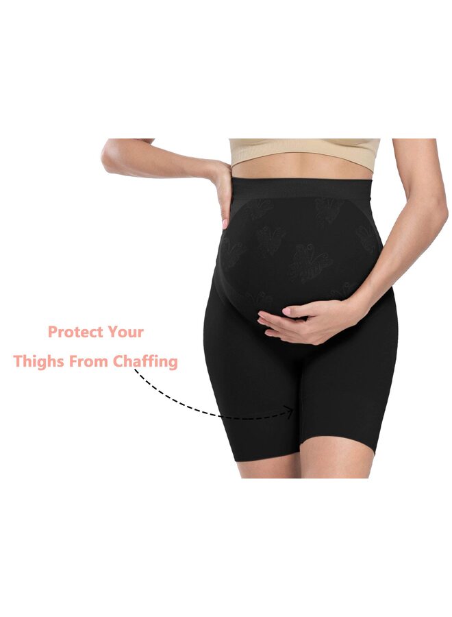 ملابس داخلية للأمومة، فستان بخصر مرتفع، ملابس داخلية لكبار السن، ملابس ناعمة موصى بها لالتقاط الصور (أسود/كبير) - Image 4