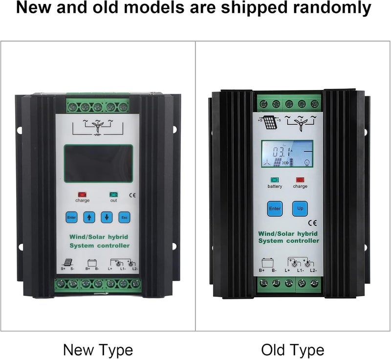 Wind Solar Hybrid Controller, Digital Intelligent PWM Boost Charging Regulator, LCD Display Controller with Protection, Ideal for 12V 24V 400W Solar & 800W Wind Power System - Image 4