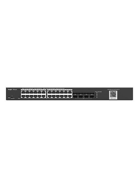 RG-NBS3100-24GT4SFP-P, 28-Port Gigabit Layer 2 Cloud Managed PoE Switch