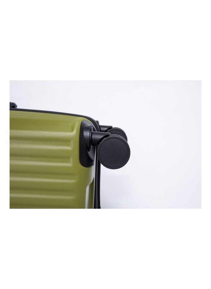 Space Luggage Set of 3 Hardside with Spinner Wheels & Lightweight ABS Luggage for Travel, 28/24/20, Green - Image 2