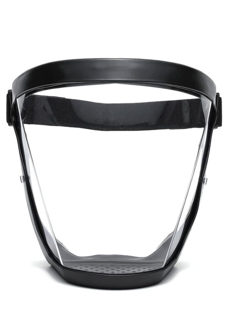 Super Protective Face Shield, Transparent Anti-Fog Full Face Safety Shield Unisex All-Inclusive Face Protection with Detachable Flter, Reusable Eye, Nose, Mouth Protection  - Image 1