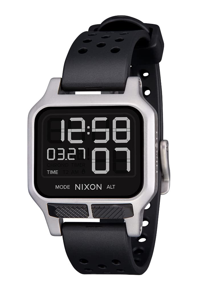 NIXON Heat A1320 - Digital Watch for Men and Women - 100M Water Resistant Exercise Workout - Custom 38 mm LCD Display, 20mm PU Band - Image 1