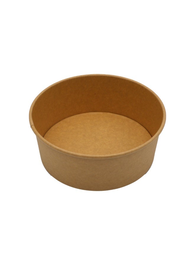 IDEAL PACK Kraft Paper Salad Bowls with Lids 5 PCS Eco Friendly Disposable Salad Containers Leak Proof Biodegradable Bowls for Salads Noodles Soups & Takeaway - Image 5