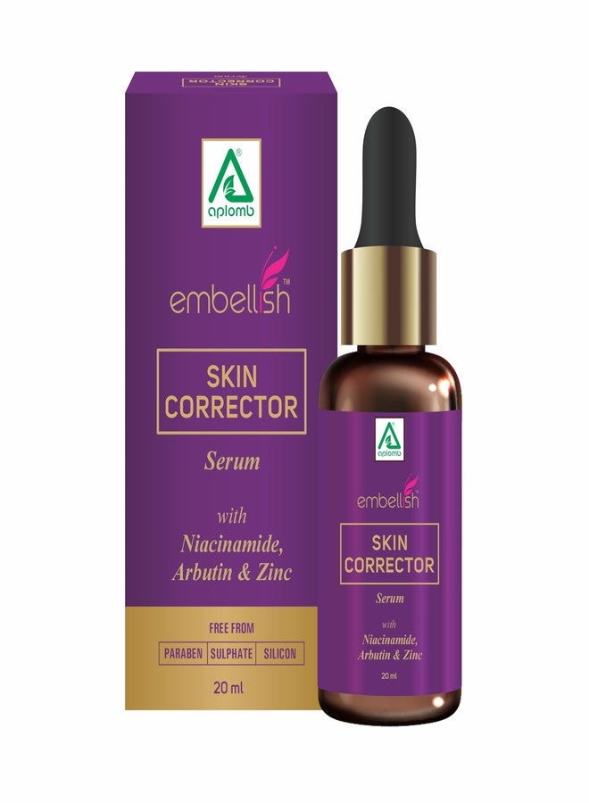 Aplomb Embellish Skin Corrector Face Serum with Niacinamide (10%) for Acne Marks and Dark Spots & Blemishes | Reduces Pigmentation | Skin Clarifying Serum | Pack of 1 (20 ml) - Image 1