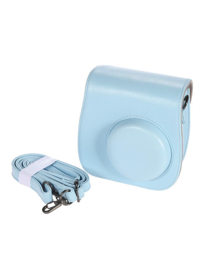NIBEMINENT Camera Case Bag With Strap For Fujifilm Instax Blue  - Image 1