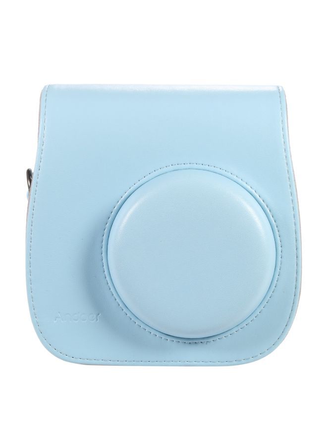 NIBEMINENT Camera Case Bag With Strap For Fujifilm Instax Blue  - Image 2