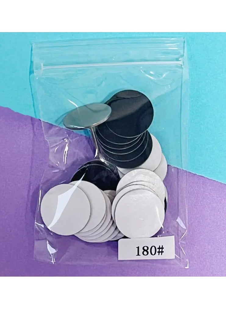 Ucanbe 100-Piece Replacement Sanding Discs and Steel Shaft for Callus Removal - Unscented Pedicure Tool Accessories for Smoothing Rough Feet - Image 3