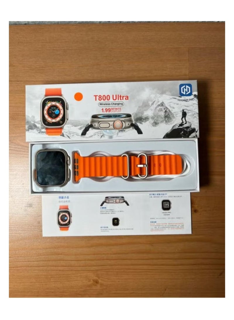Generic - Series 8 Smart watch T800 Ultra with NFC and Wireless Charging For Android and IOS Unisex - Image 1