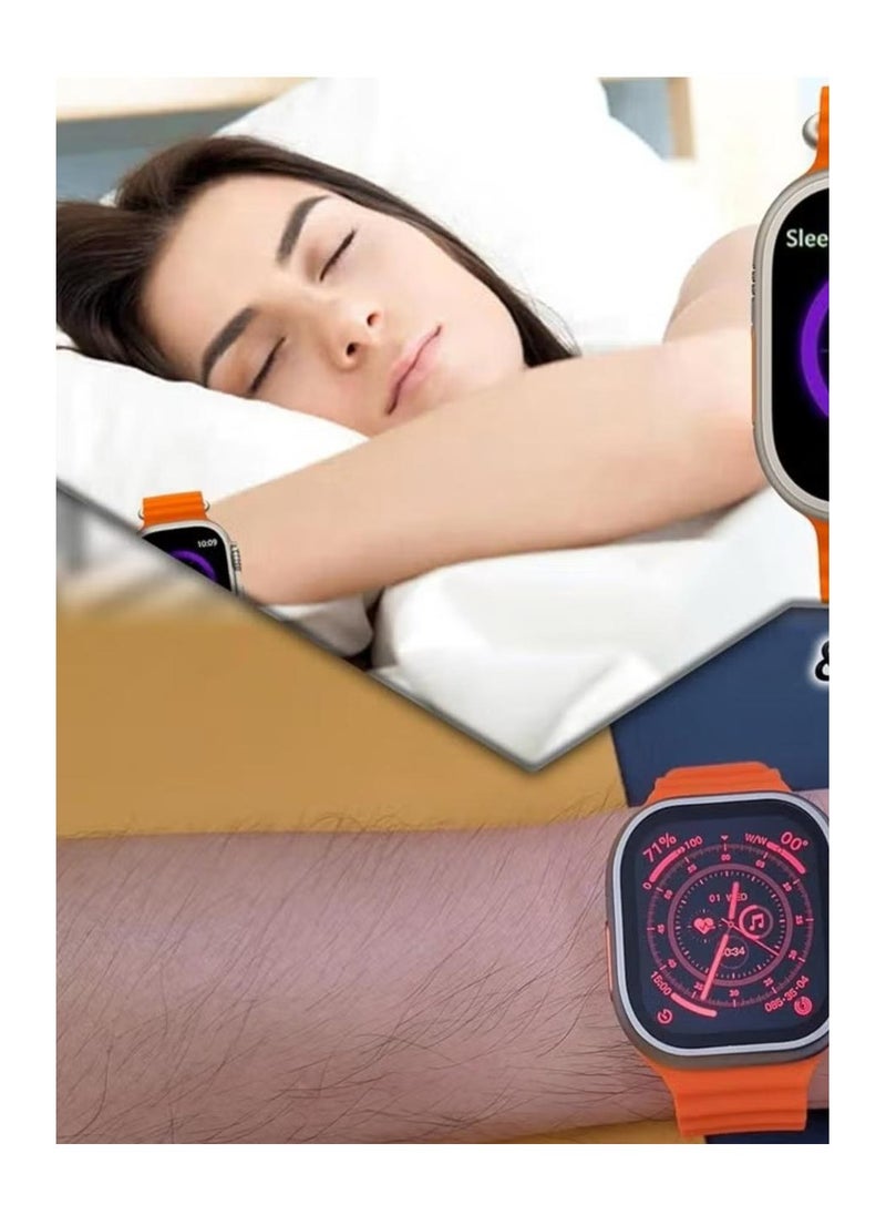 Generic - Series 8 Smart watch T800 Ultra with NFC and Wireless Charging For Android and IOS Unisex - Image 1