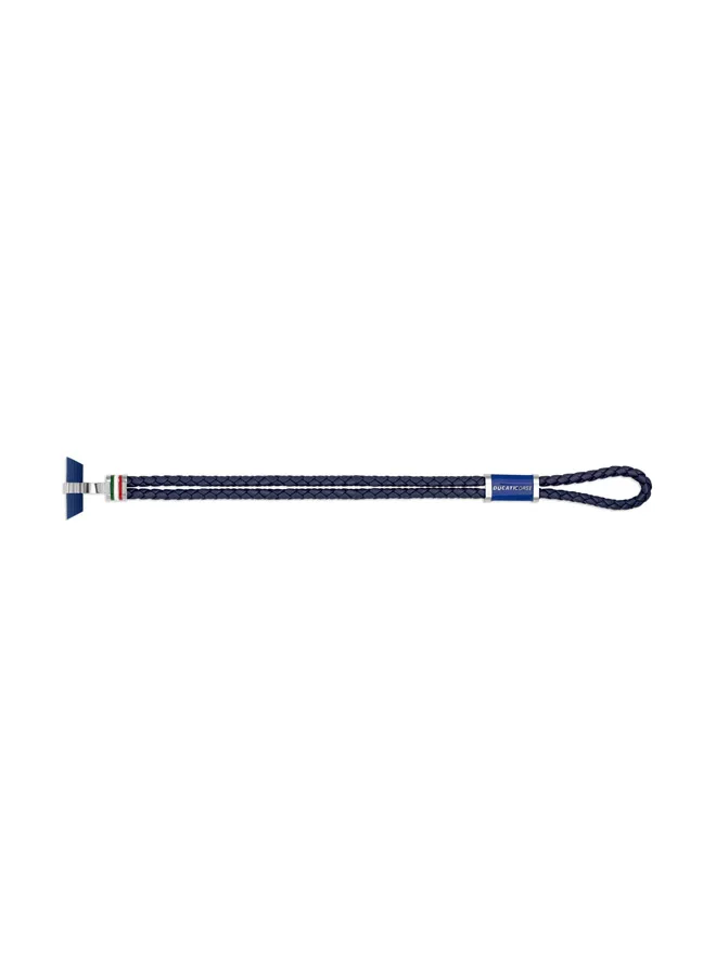 Ducati Corse Collezione T Black and Navy Bracelet For Men