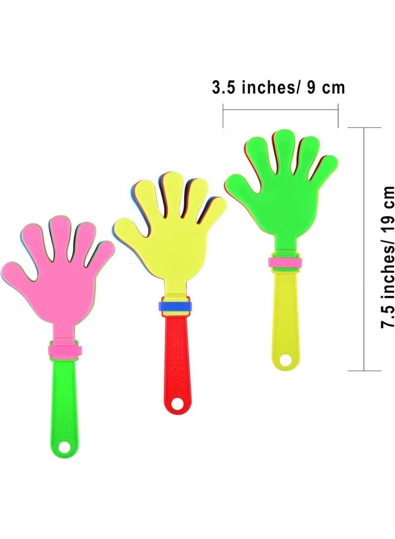 Uliova 20 Pcs Plastic Hand Clappers Noise Makers for Birthday Parties Celebrations Events Party Favors and Fun Game Activities Random Colors - Image 2