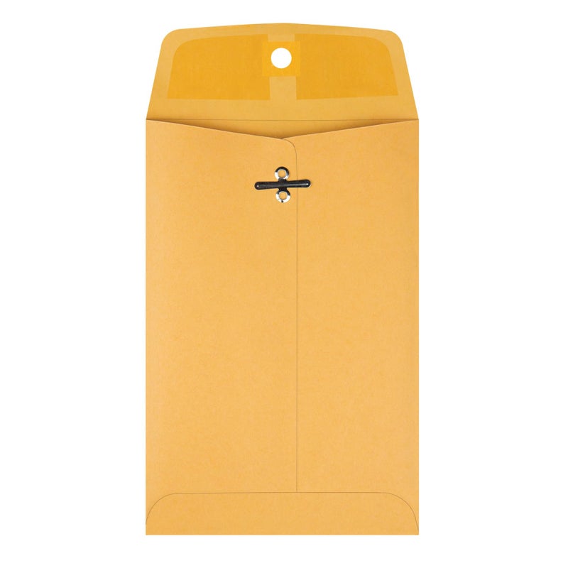 Quality Park 5 x 7-1/2 Clasp Envelopes, Clasp and Gummed Closures for Storing and Mailing, 28 lb Kraft Paper, 100 per Box (QUA37835) - Image 2