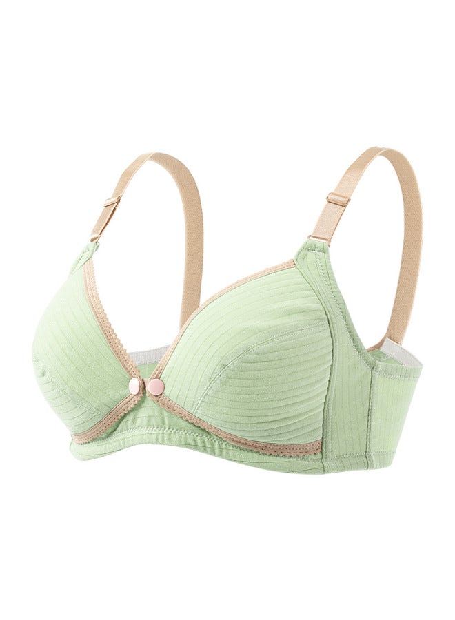 Combination New Cotton Non-rimmed Breastfeeding Bra Front Opening Buckle Pregnant Women's Underwear Breastfeeding Bra Bc Cup