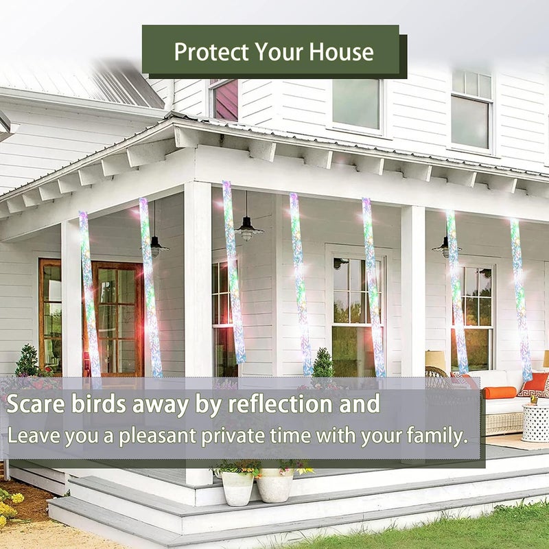 Kugge Bird Flash Tape (1in,360ft), Double Side Reflective Ribbon, Protect Your House, Garden, Orchard - Image 3