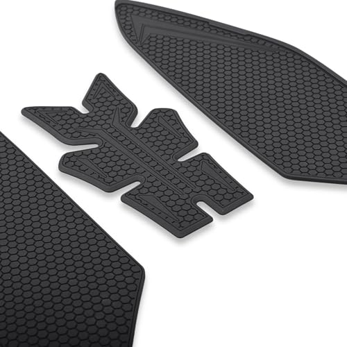BYEMTTY Motorcycle Tank Grip Protector Pads AntiSlip Honeycomb Design Compatible with Suitable for BMW S1000RR 20192024 Black - Image 3