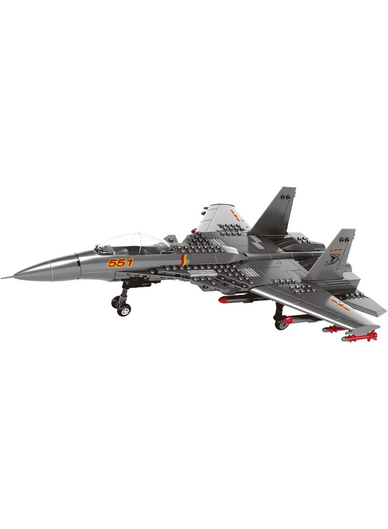 wange Shenyang J15 Flying Shark-Based Fighter Building Blocks Set 4001 (Age 8+, 272 Pieces) - Image 1