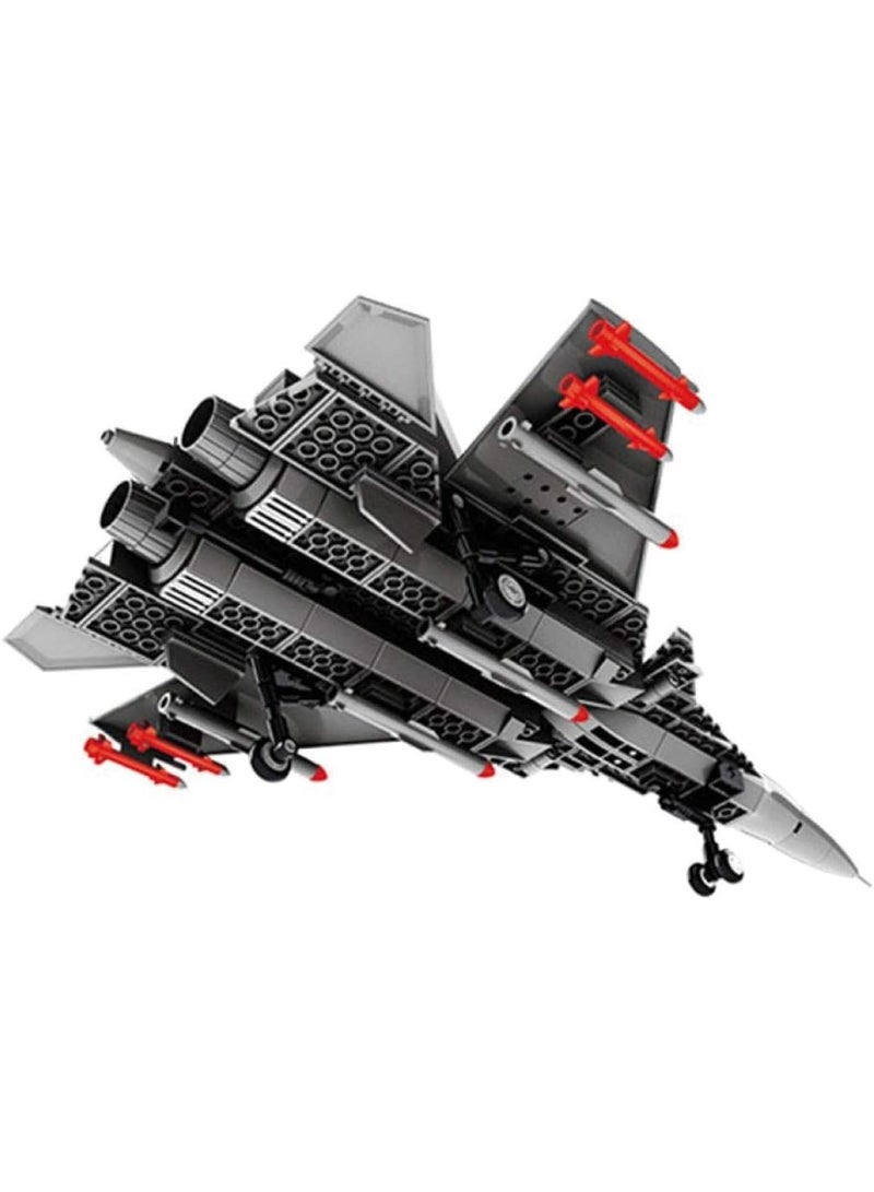wange Shenyang J15 Flying Shark-Based Fighter Building Blocks Set 4001 (Age 8+, 272 Pieces) - Image 4