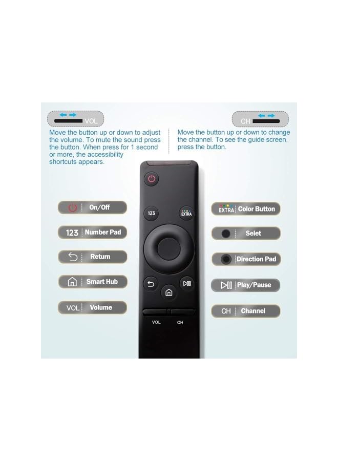 TIGER Universal Remote-Control for Samsung Smart-TV, for Samsung TV Remote Suitable for BN59-01259B, BN59-01259D, BN59-01260A, BN59-01259E, BN59-01245A, BN59-01241A, BN59-01265A - Image 3