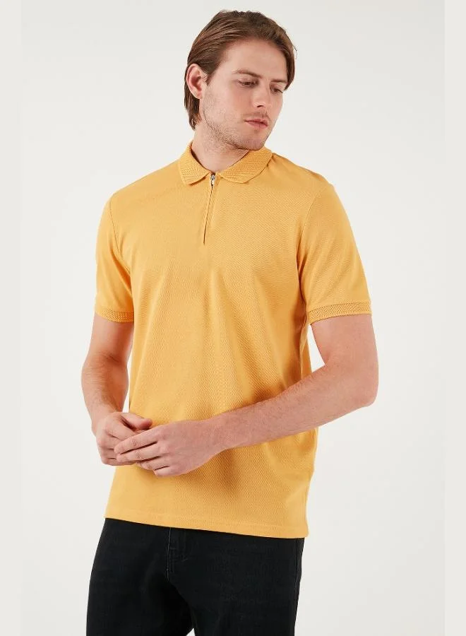 Buratti  Buratti Cotton Regular Fit Half Zipper Polo Collar T Shirt Men's Polo Collar T-Shirt 5901029 for Men | Best Price UAE