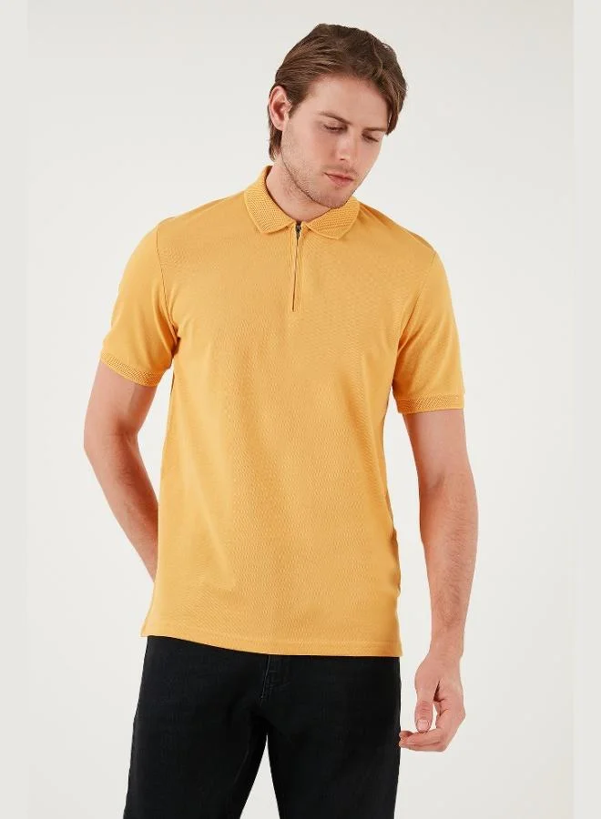 Buratti  Buratti Cotton Regular Fit Half Zipper Polo Collar T Shirt Men's Polo Collar T-Shirt 5901029 for Men | Best Price UAE