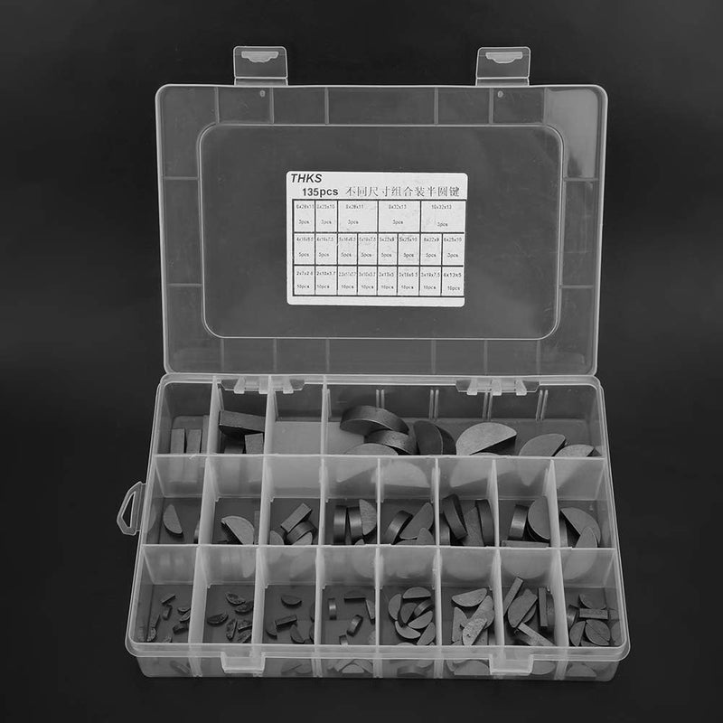 for Long-Lasting Flywheel, 135 Pcs Woodruff Key Assortment Kit, Pulley, and Crankway Keys for Multiple Applications - Image 3