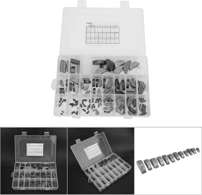for Long-Lasting Flywheel, 135 Pcs Woodruff Key Assortment Kit, Pulley, and Crankway Keys for Multiple Applications - Image 5