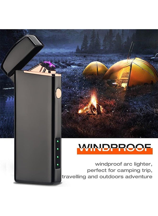 LENND Windproof Arc Lighter X Plasma Lighters Rechargeable USB Lighter Electric Lighter for Candle-with LED Display Power  - Image 5