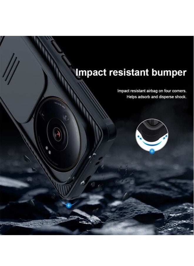 Generic Xiaomi 12S Ultra Case With Slide Camera Protection (Black)  - Image 4