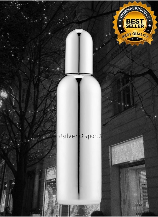 COLOUR ME - 5 Pieces Silver Sport Perfume 100ML - Image 1