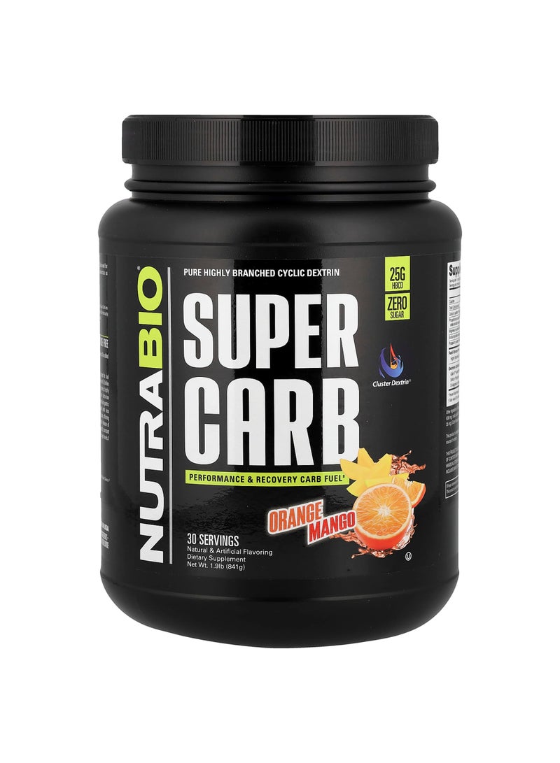 NutraBio Super Carb, Orange Mango, 1.9 lb (841 g)