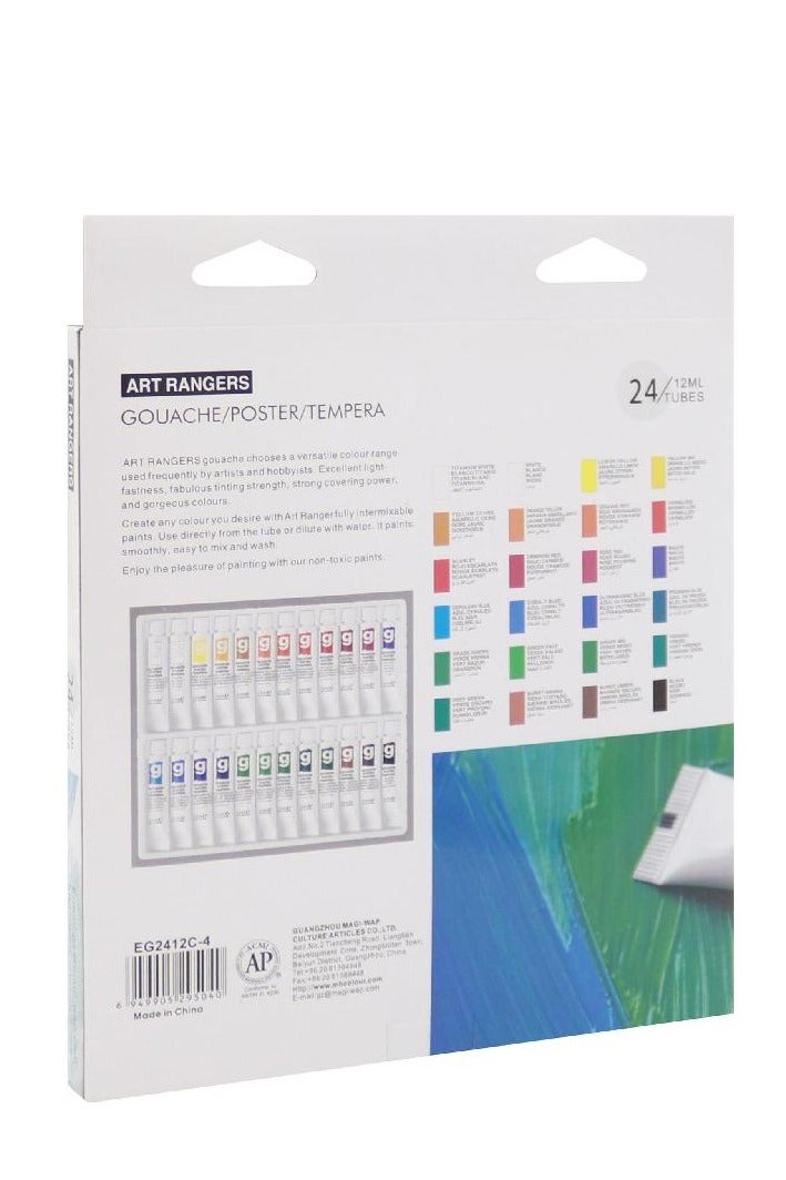 ART RANGERS Basics Colour Set Gouache Color – 24 Colors 12.00 ml (0.42 oz) - Image 2