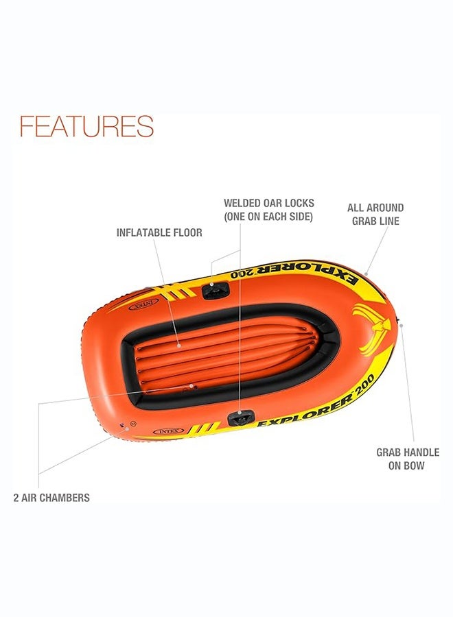 INTEX Explorer 200 Boat 185x94x41cm - Image 5