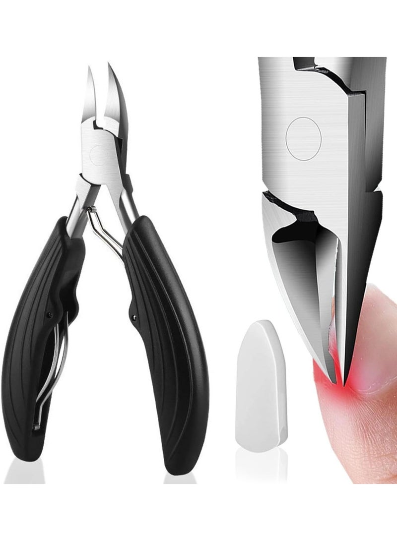 SUNSAR Toe Nail Clippers for Thick Nails,Heavy Duty Professional Nail Clippers for Elderly Ingrown Nails Dead Skin Calluses, with Protective Cover - Image 1