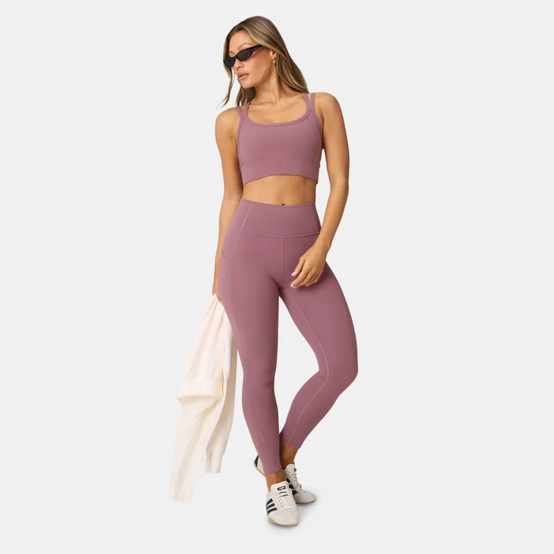 Fabletics Grey Women's Principal Longline Medium-Support Training Sports Bra for Women | Best Price UAE