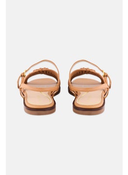 COLE HAAN Women Adjustable Buckle Closure Flats, Brown  - Image 2