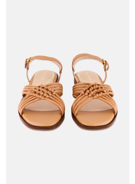 COLE HAAN Women Adjustable Buckle Closure Flats, Brown  - Image 4
