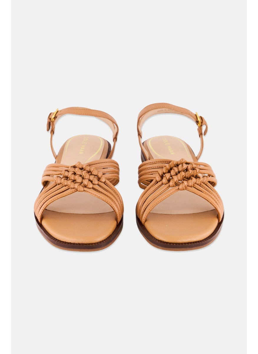 COLE HAAN Women Adjustable Buckle Closure Flats, Brown  - Image 4