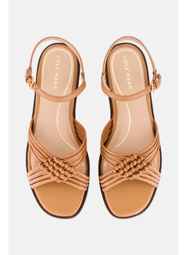 COLE HAAN Women Adjustable Buckle Closure Flats, Brown  - Image 3
