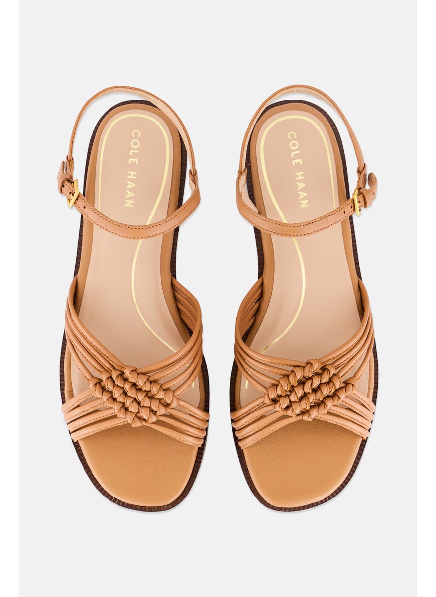 COLE HAAN Women Adjustable Buckle Closure Flats, Brown  - Image 3