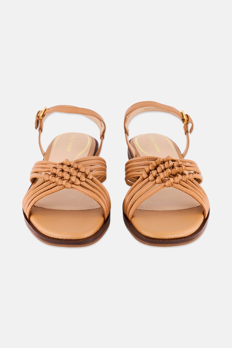 COLE HAAN Women Adjustable Buckle Closure Flats, Brown  - Image 4