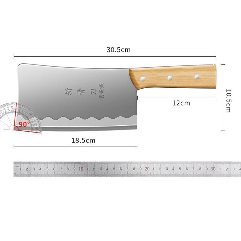 Captoola سكين تقطيع اللحم من كابتولا، سكين مطبخ، سكين تقطيع اللحم من الفولاذ المقاوم للصدأ، سكين تقطيع الخضار، سكين شيف صيني محترف، مجموعة من 1 - Image 2