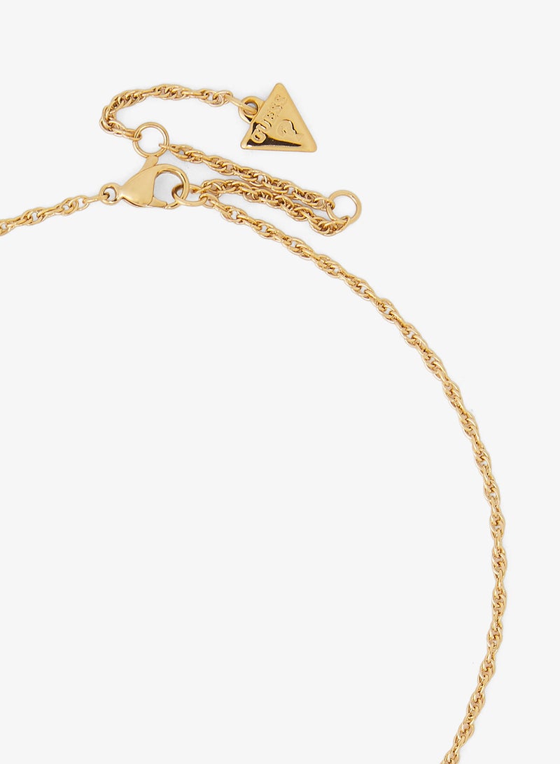 GUESS 16-18 Inch Mini Heart Pave Necklace - Image 3