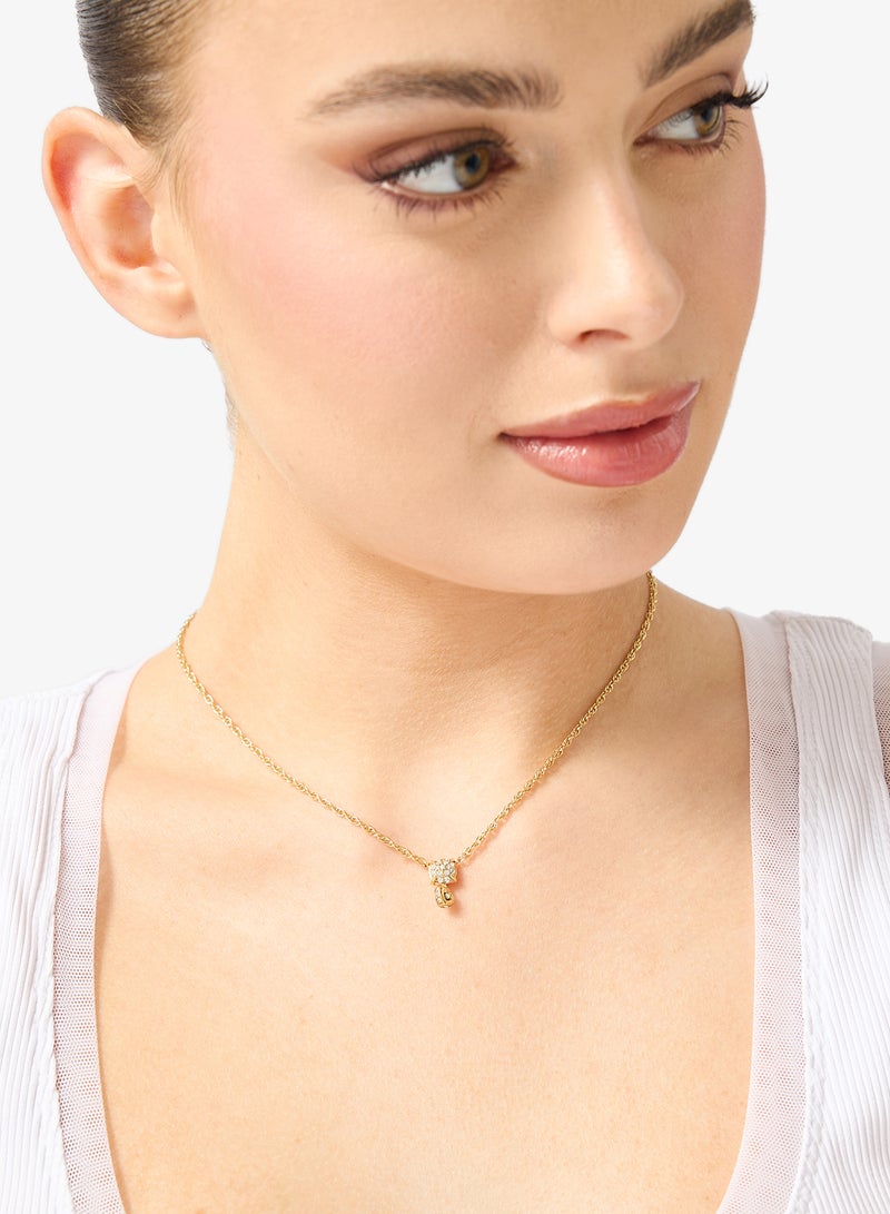 GUESS 16-18 Inch Mini Heart Pave Necklace - Image 5