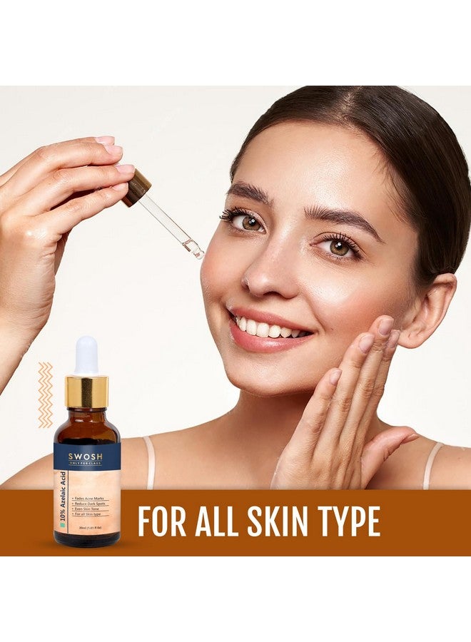 SWOSH 10% Azelaic Acid Serum For Face(30 ML) | Intense Hydration, Skin Illumination, Fades Dark Spots Removal, Natural Moisturizer For Healthy & Glowing Skin - Image 2