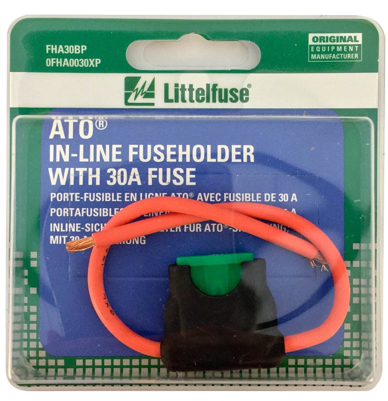 Littelfuse 0FHA0030XP ACS ATO HD Carded Inline Fuse Holder with 30 Amp Fuse - Image 5